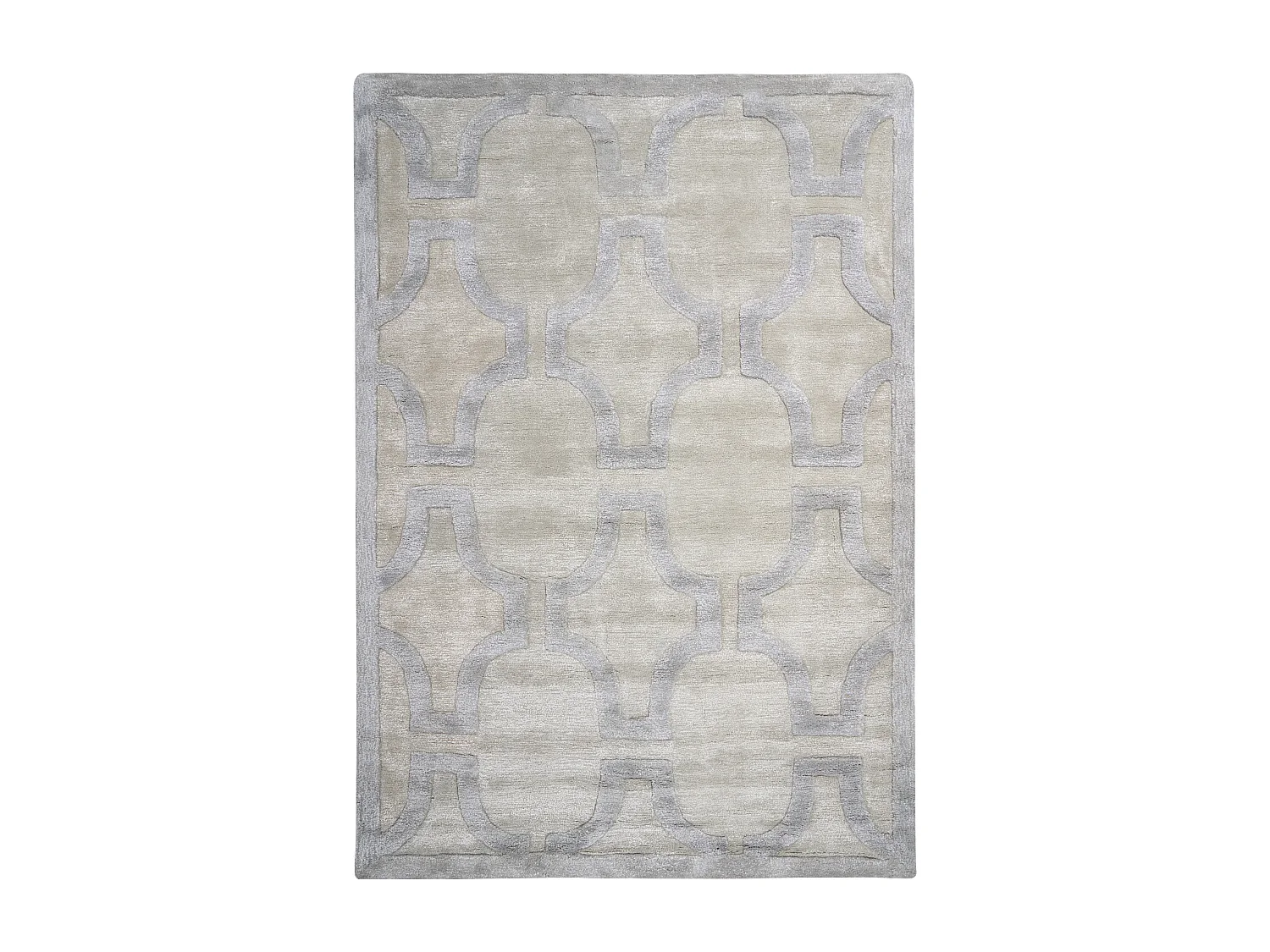 Tapis GWANI Beige 160 x 230 cm Soie artificielle