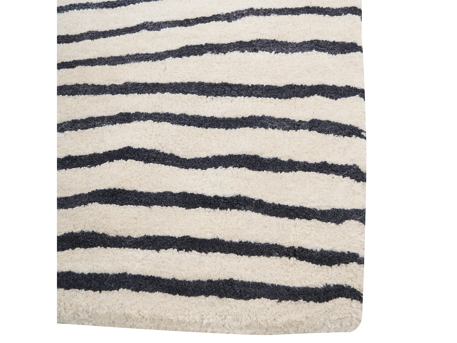 Vloerkleed viscose zwart/wit 200 x 300 cm RUMRA