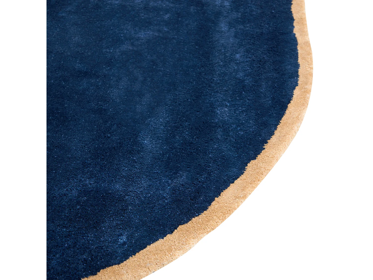 Tapis KANRACH Bleu marine 200 x 200 cm Soie artificielle
