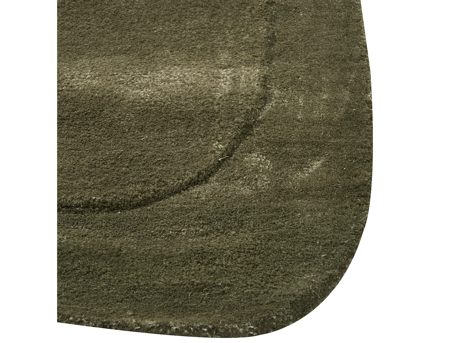 Rug BERANI Dark Green 80 x 250 cm Viscose