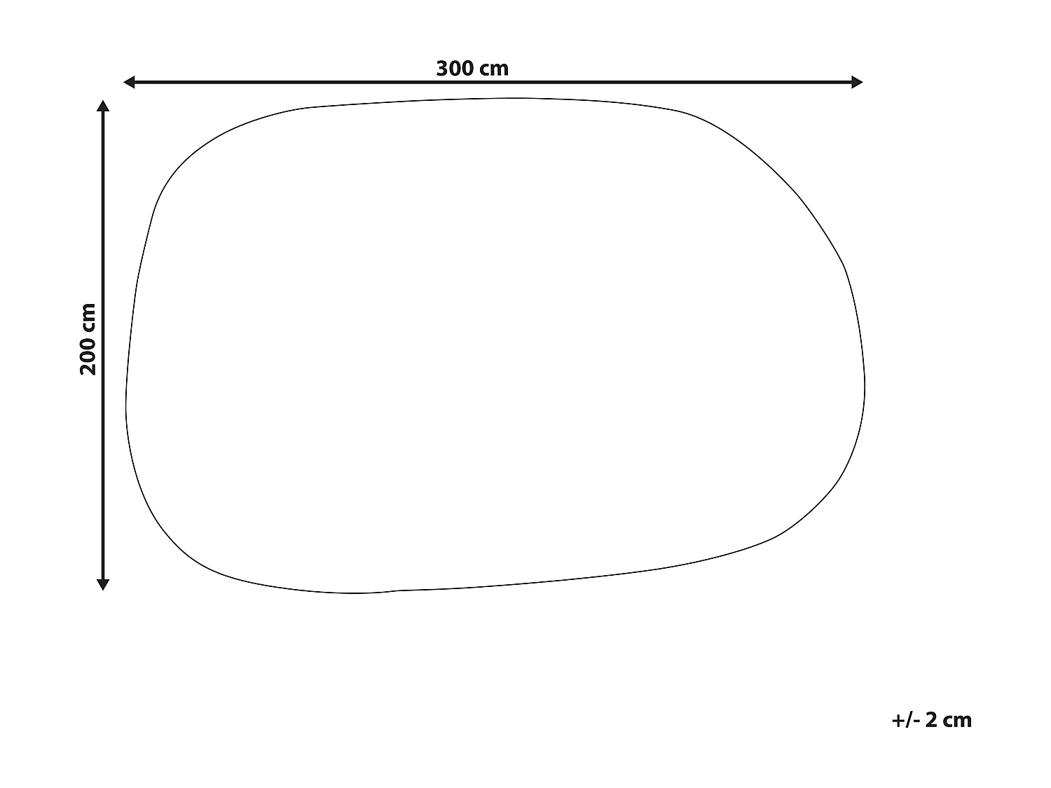 Tapete em viscose branco creme 200 x 300 cm MITHA