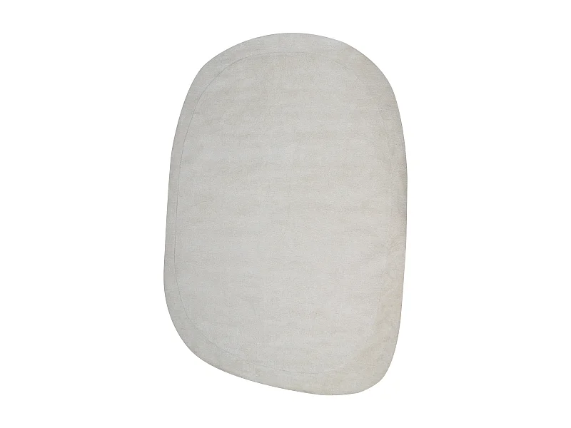 Alfombra de viscosa blanco crema 200 x 300 cm MITHA