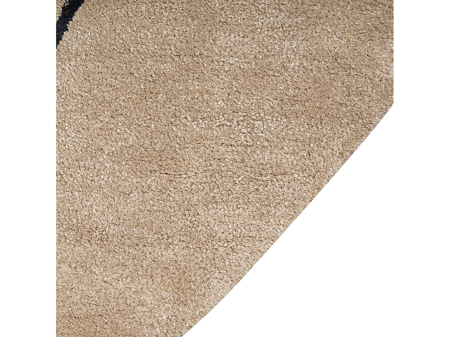 Tapis DIGRI Beige ø 200 cm Soie artificielle