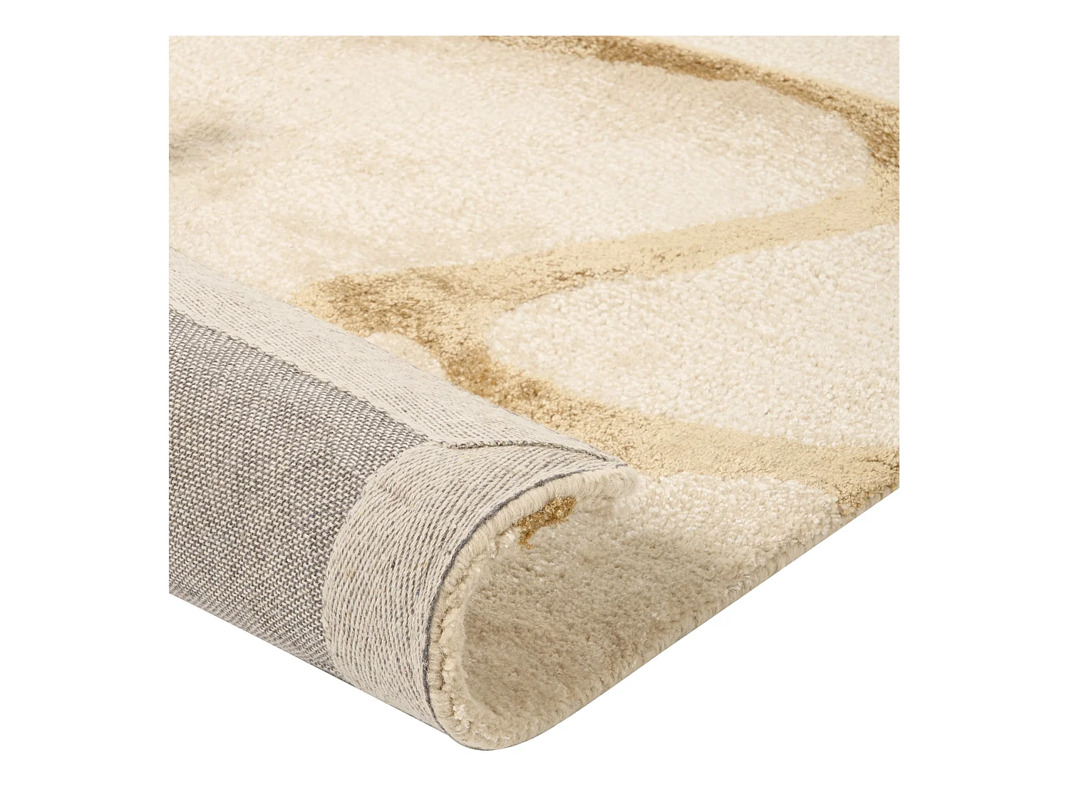 Vloerkleed viscose beige 160 x 230 cm MAKOLA