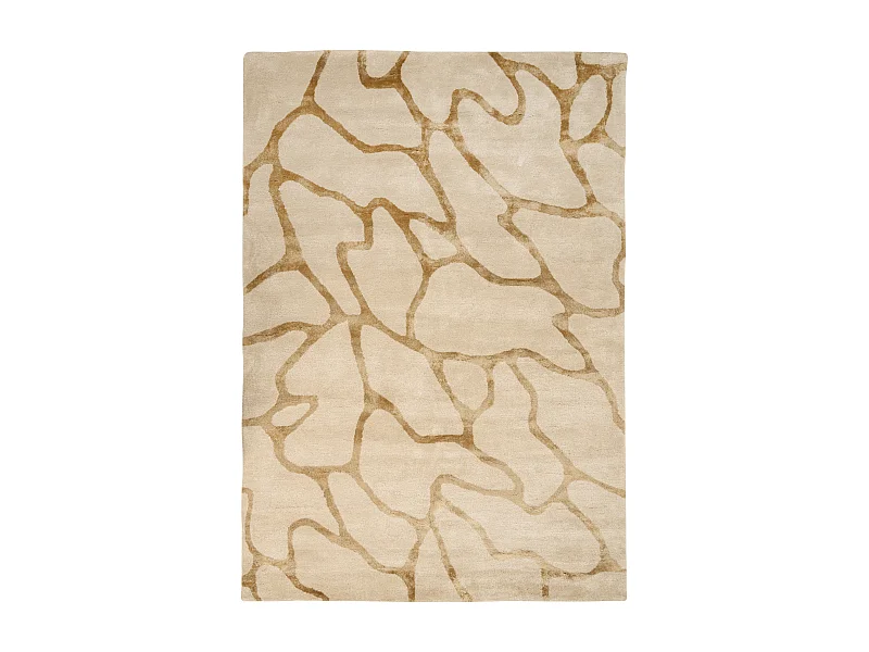 Tapis MAKOLA Beige 160 x 230 cm Soie artificielle