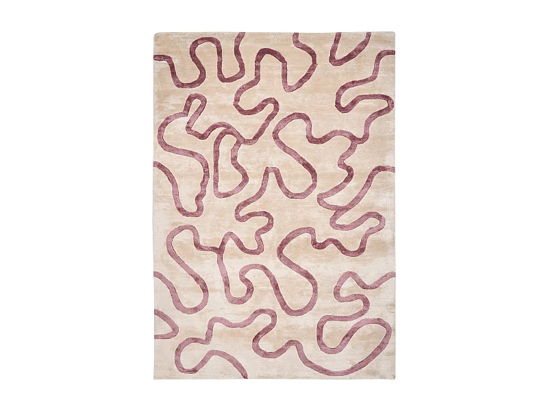 Tapis KAPPAR Beige 160 x 230 cm Soie artificielle