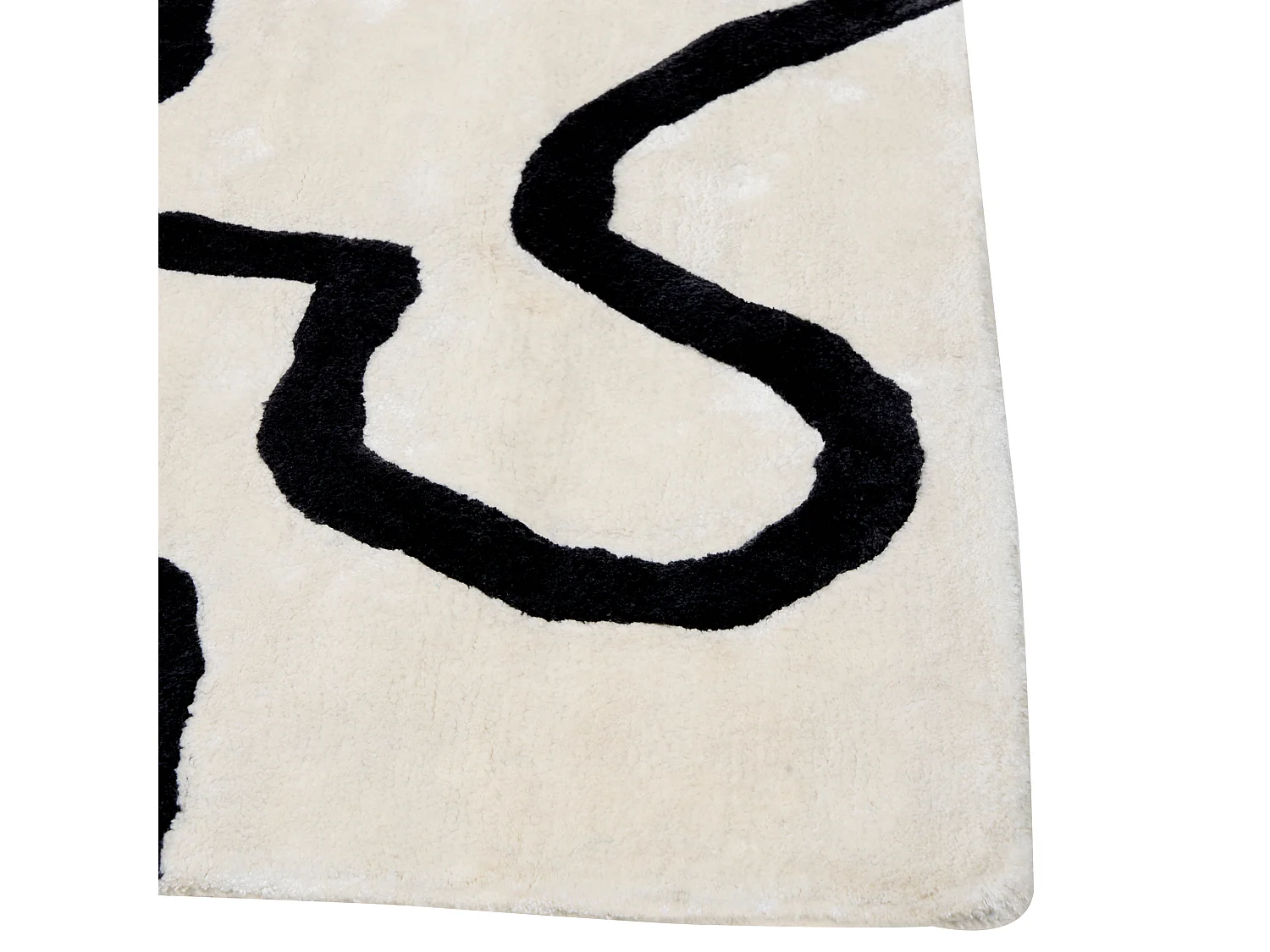 Tapis KAPPAR Blanc 160 x 230 cm Soie artificielle