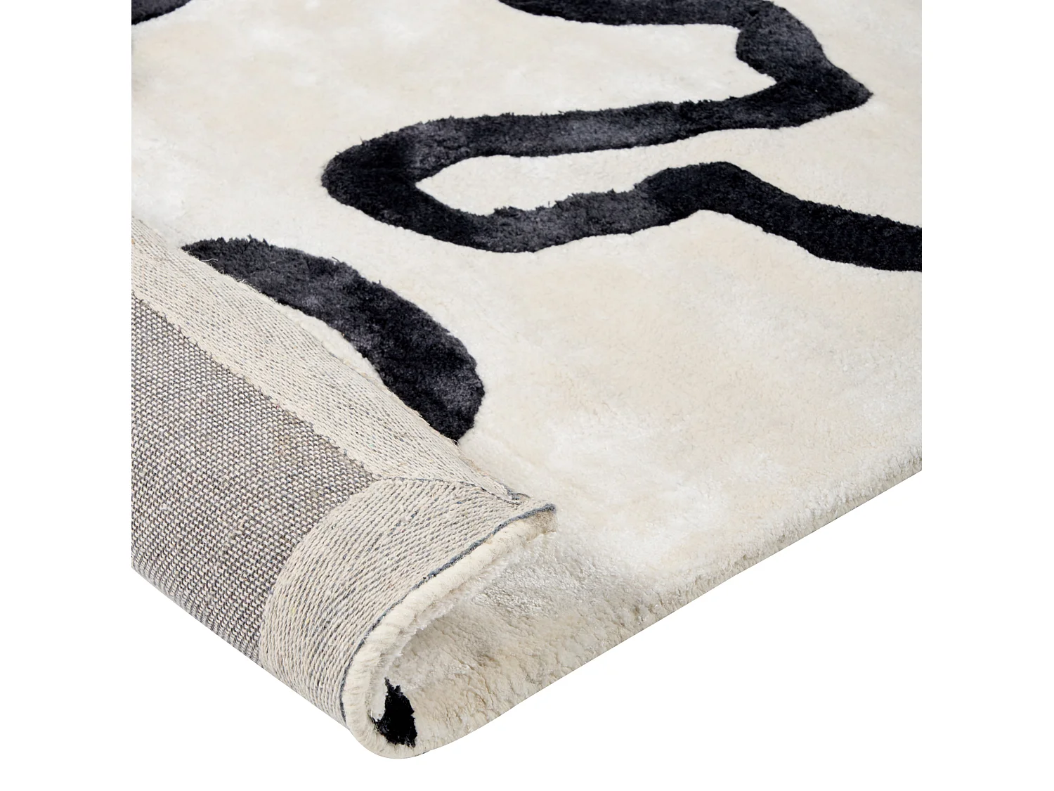 Tapis KAPPAR Blanc 160 x 230 cm Soie artificielle
