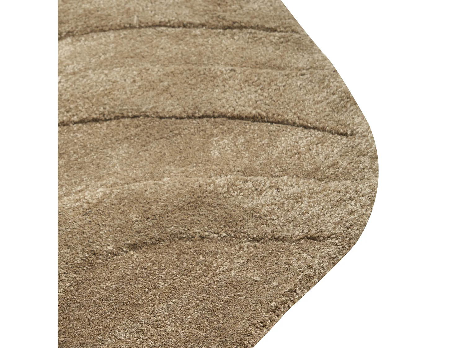 Tapis KASBO Vert olive 160 x 160 cm Soie artificielle