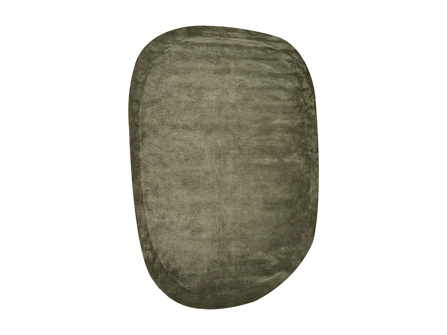 Tapis MITHA Vert olive 200 x 300 cm Soie artificielle