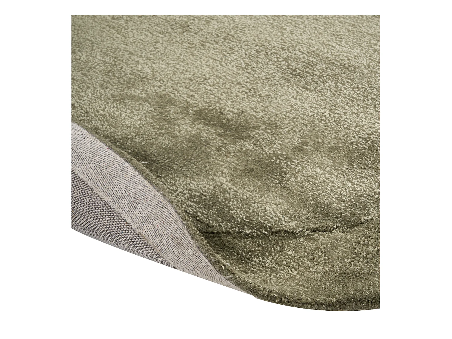 Tapis MITHA Vert olive 200 x 300 cm Soie artificielle