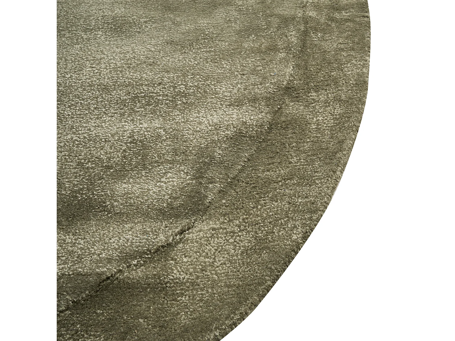 Tapis MITHA Vert olive 200 x 300 cm Soie artificielle