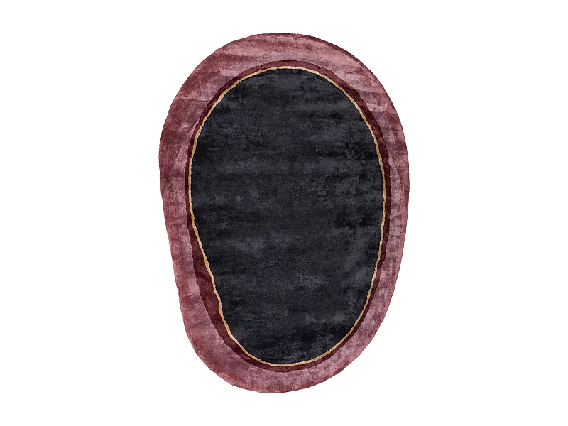 Tapete em viscose preto 160 x 230 cm PITHORO