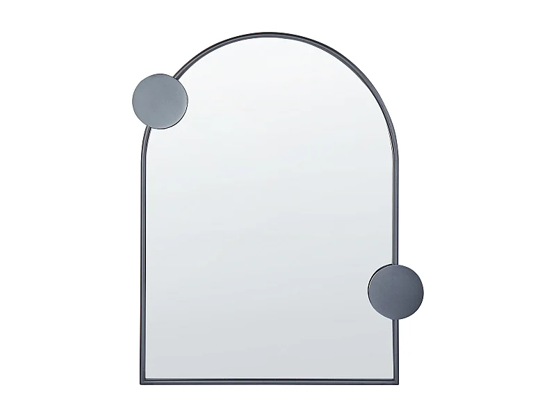 Wandspiegel AULON 69 cm 80 cm Metall Schwarz