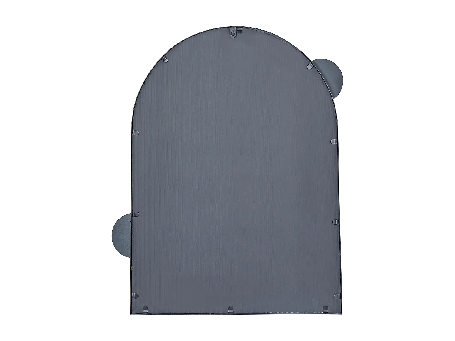 Wandspiegel AULON 69 cm 80 cm Metaal Zwart