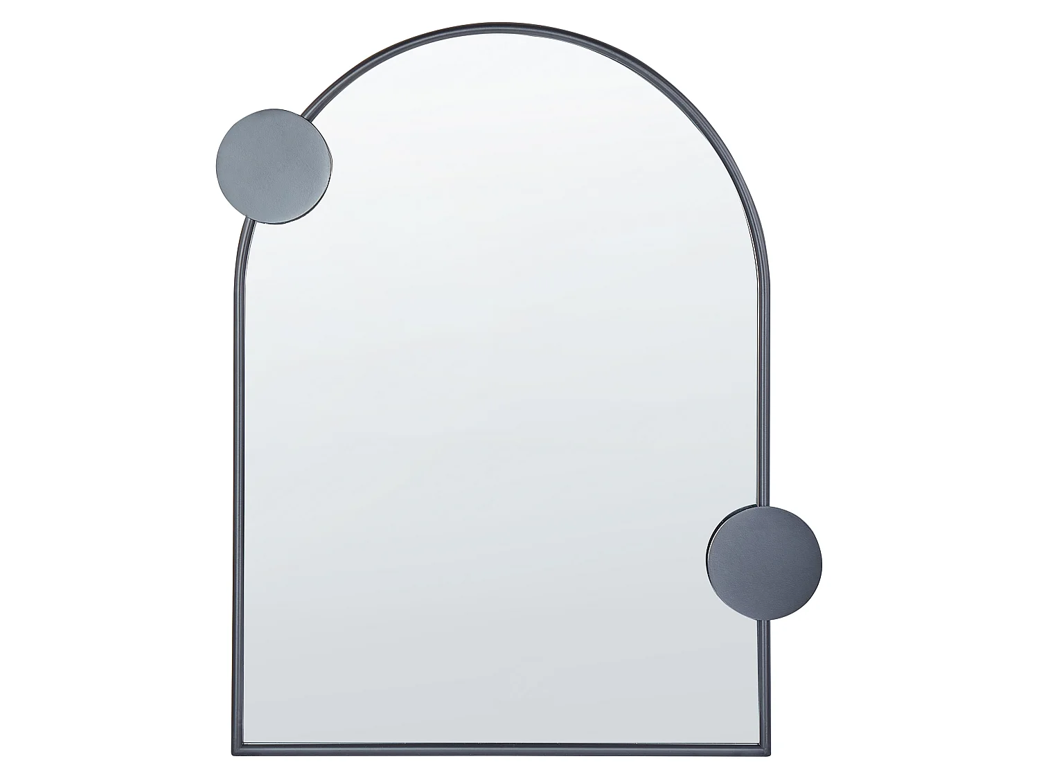 Miroir AULON 69 cm 80 cm Métal Noir