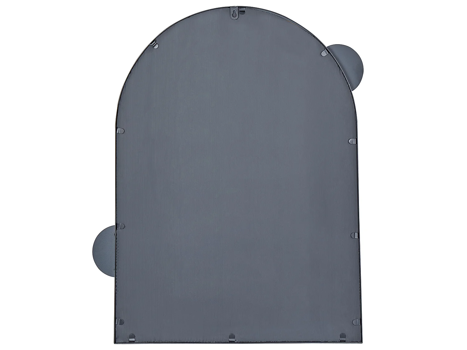 Miroir AULON 69 cm 80 cm Métal Noir