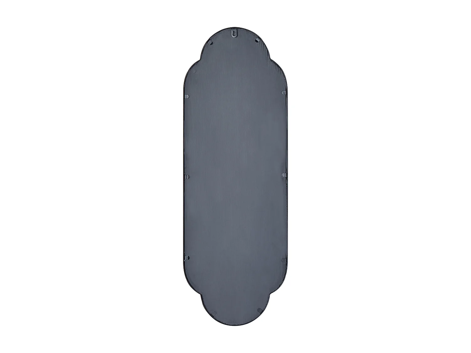 Großer dekorativer Wandspiegel Glamour Stil Dekoration zum Aufhängen 36 x 102 cm Schwarz Trouy