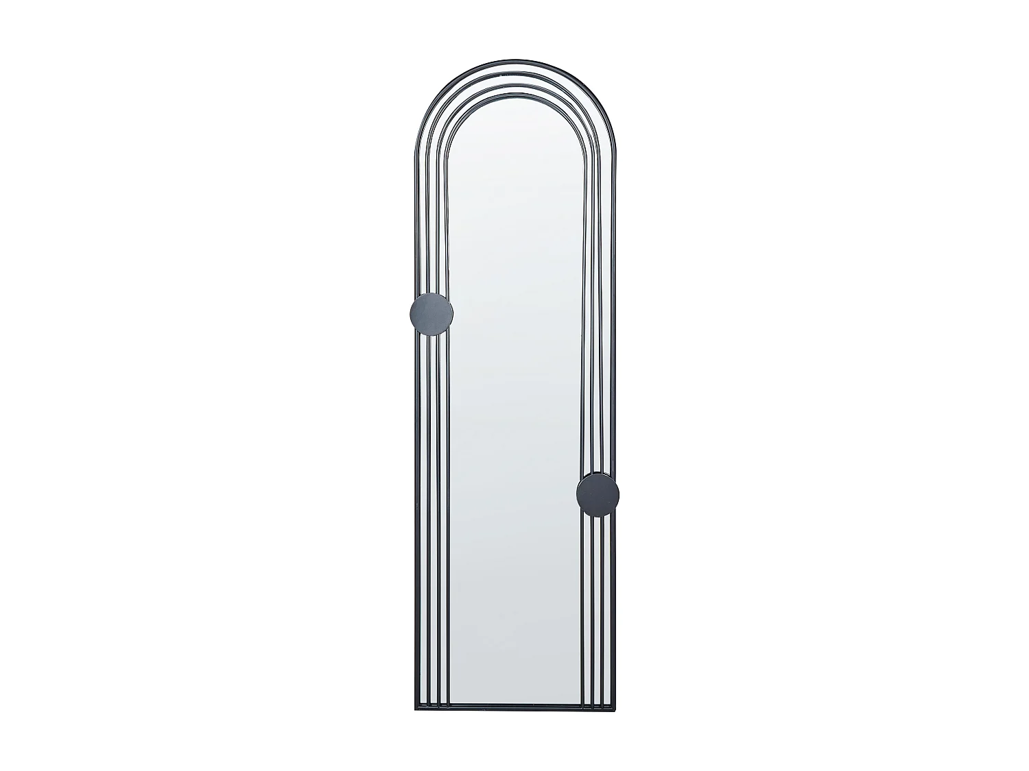 Miroir AJAIN 45 cm 146 cm Métal Noir