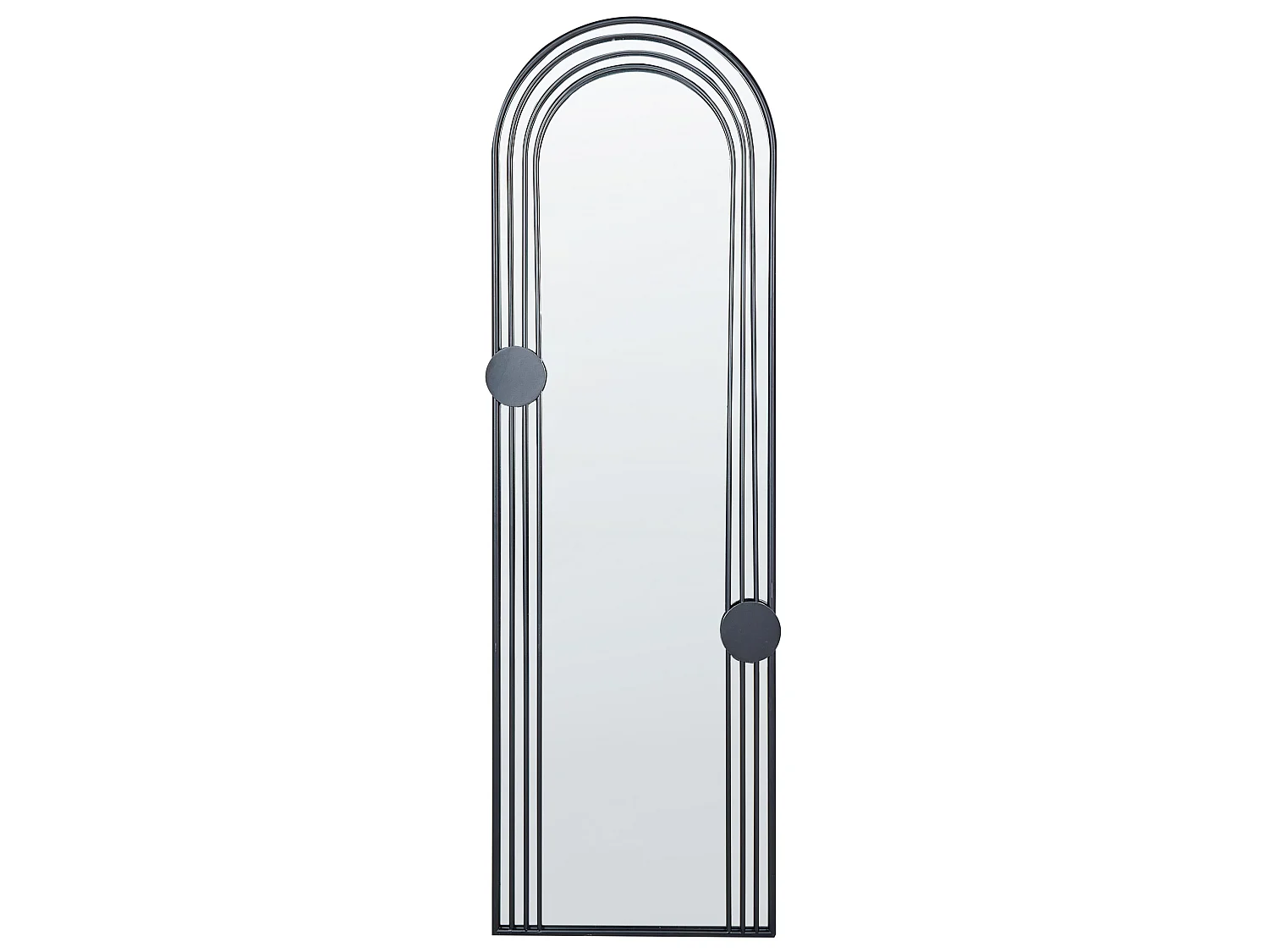 Miroir AJAIN 45 cm 146 cm Métal Noir