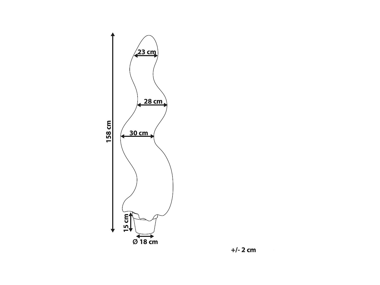 Plante artificielle BUXUS SPIRAL TREE 158 cm Vert