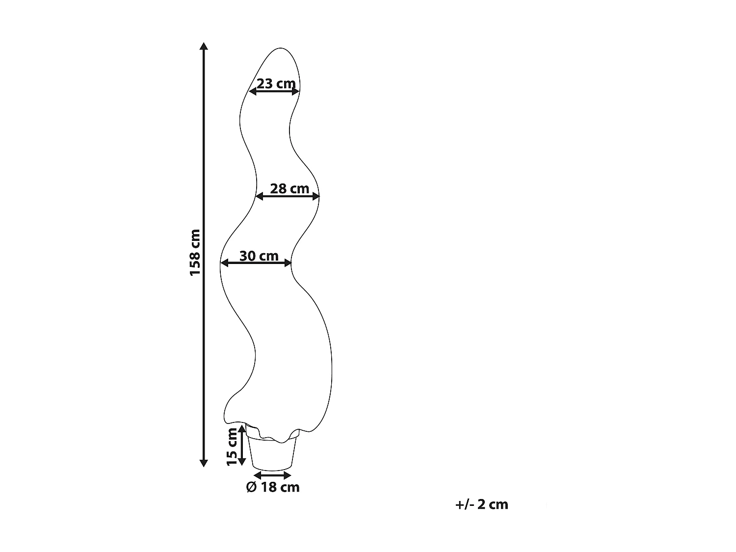 Plante artificielle BUXUS SPIRAL TREE 158 cm Vert