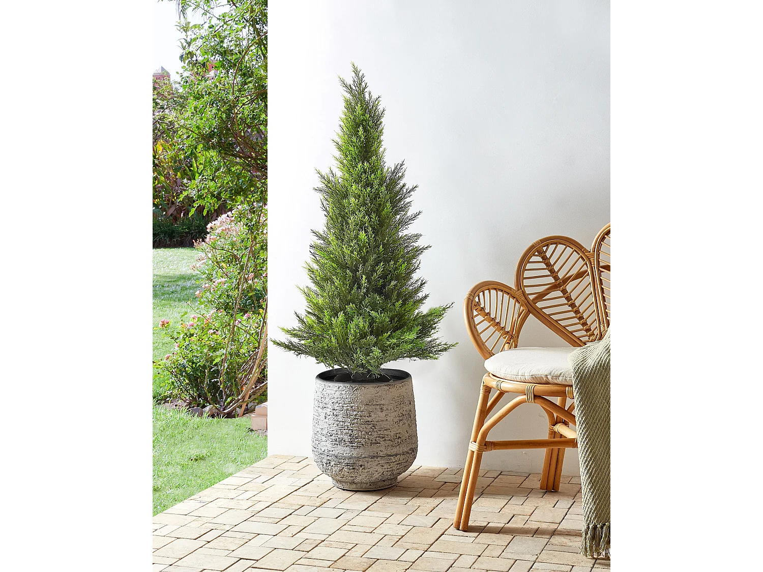 Kunstpflanze im Blumentopf 120 cm CEDAR TREE