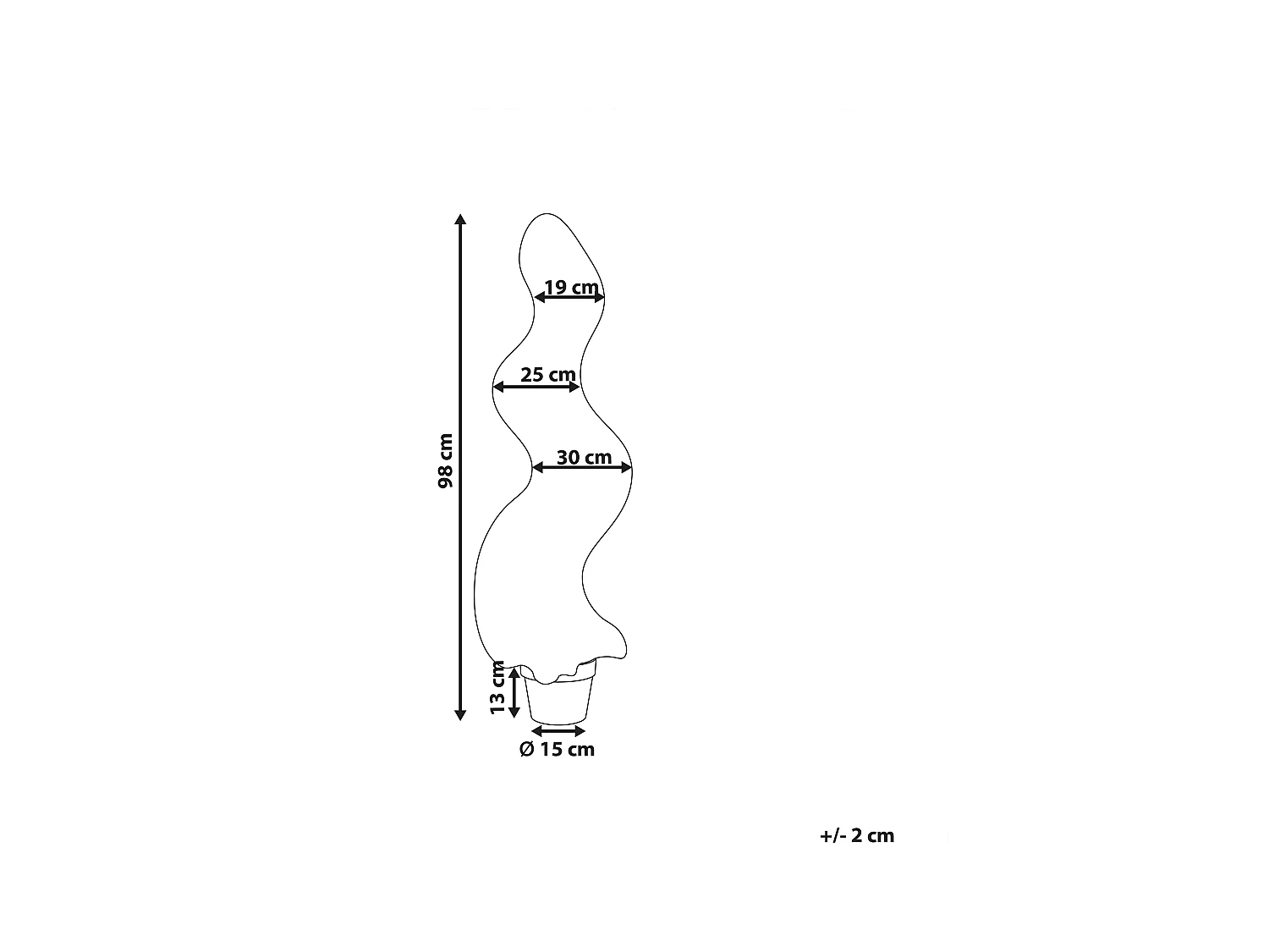 Kunstpflanze im Blumentopf 98 cm BUXUS SPIRAL TREE