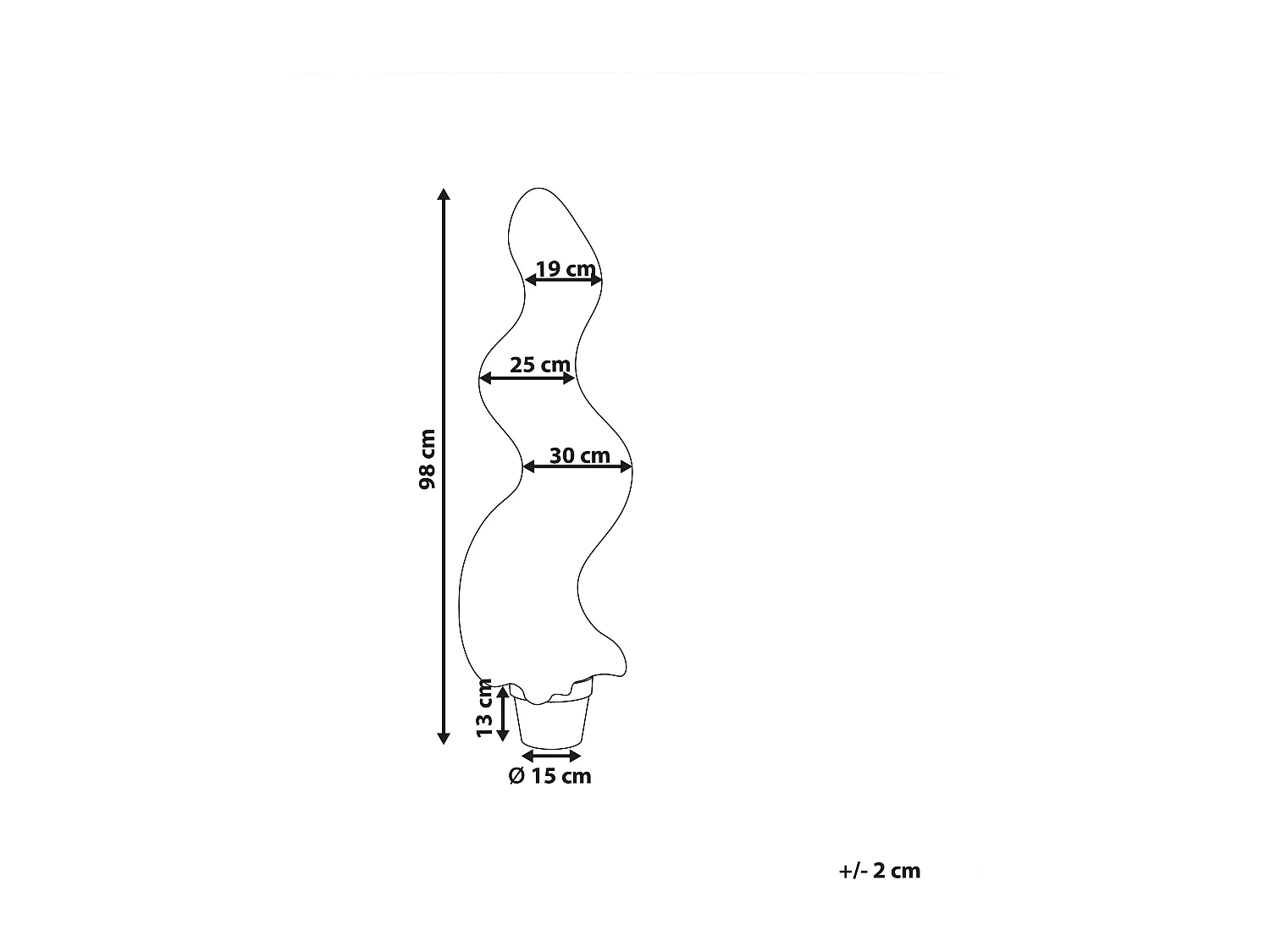 Kunstpflanze im Blumentopf 98 cm BUXUS SPIRAL TREE