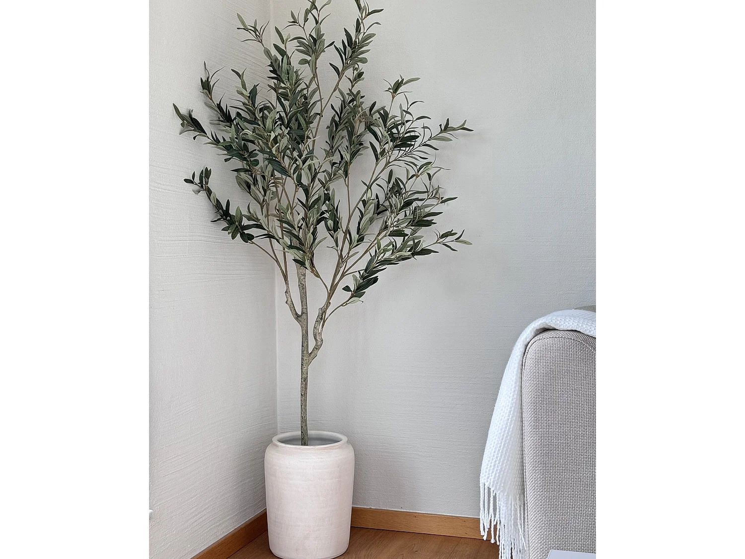 Kunstpflanze im Blumentopf 153 cm OLIVE TREE