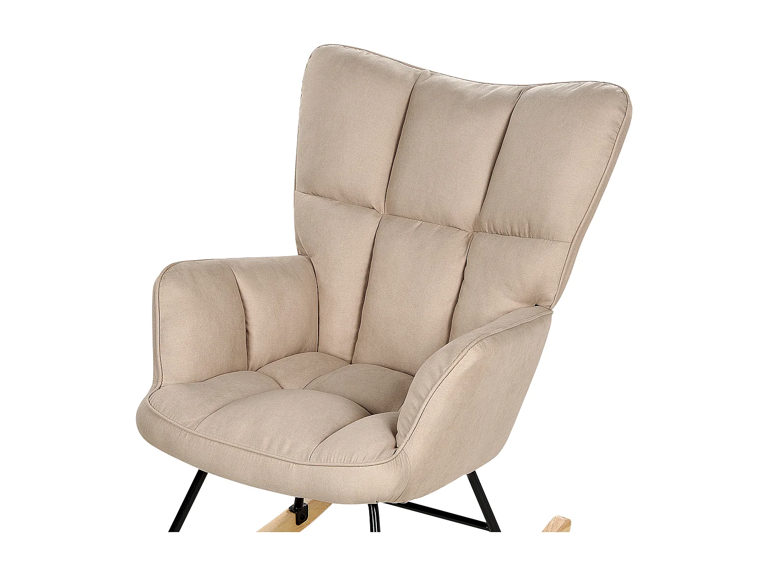 Fauteuil à bascule OULU Tissu Beige