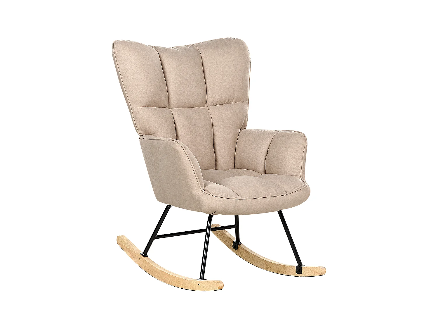 Fauteuil à bascule OULU Tissu Beige