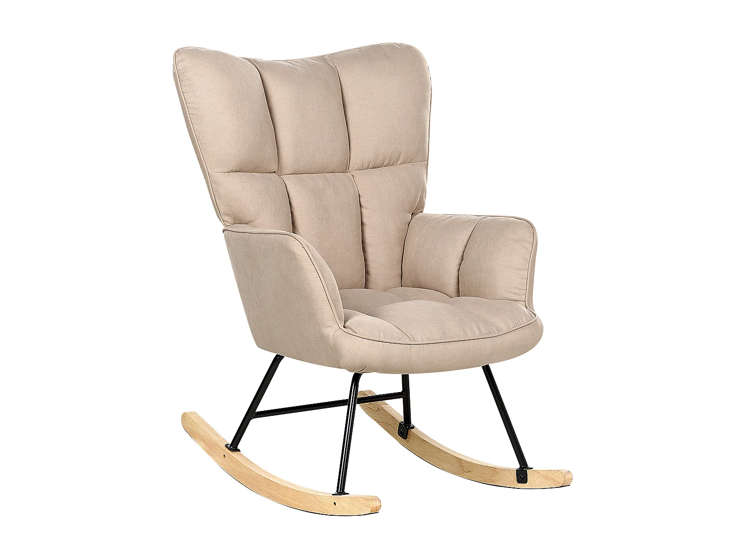 Fauteuil à bascule OULU Tissu Beige