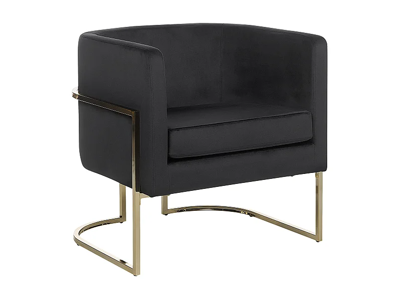Fauteuil SIRKKA Velours Noir