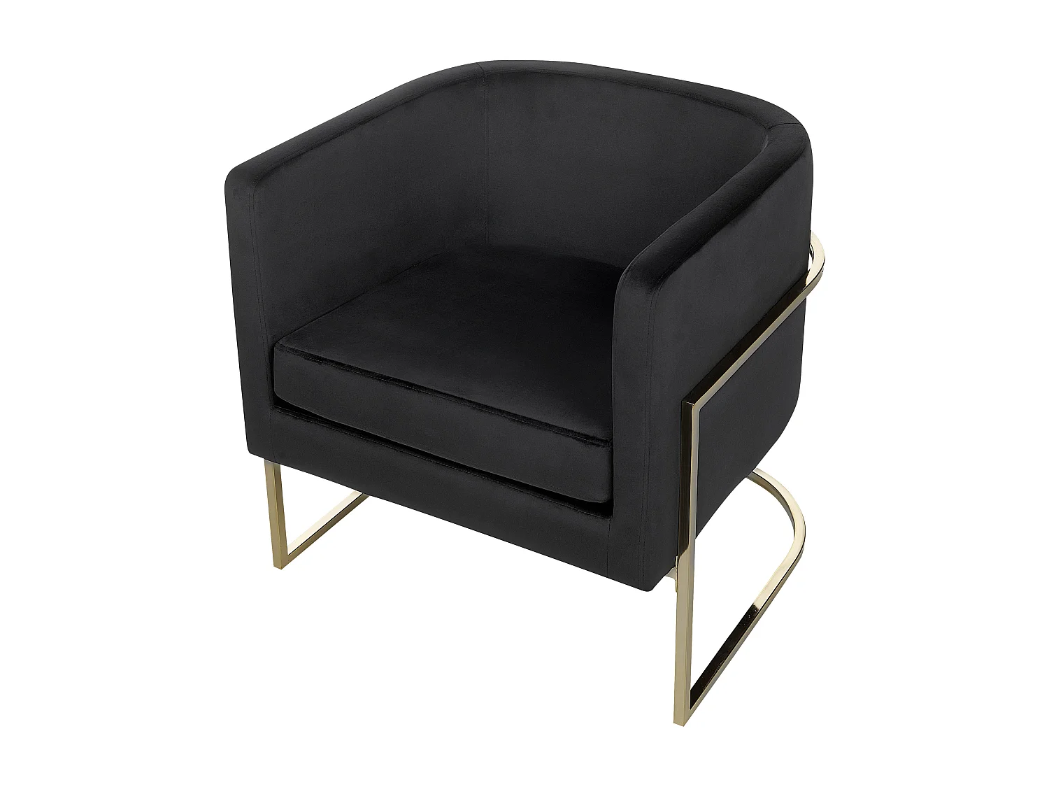 Fauteuil SIRKKA Fluweel Zwart