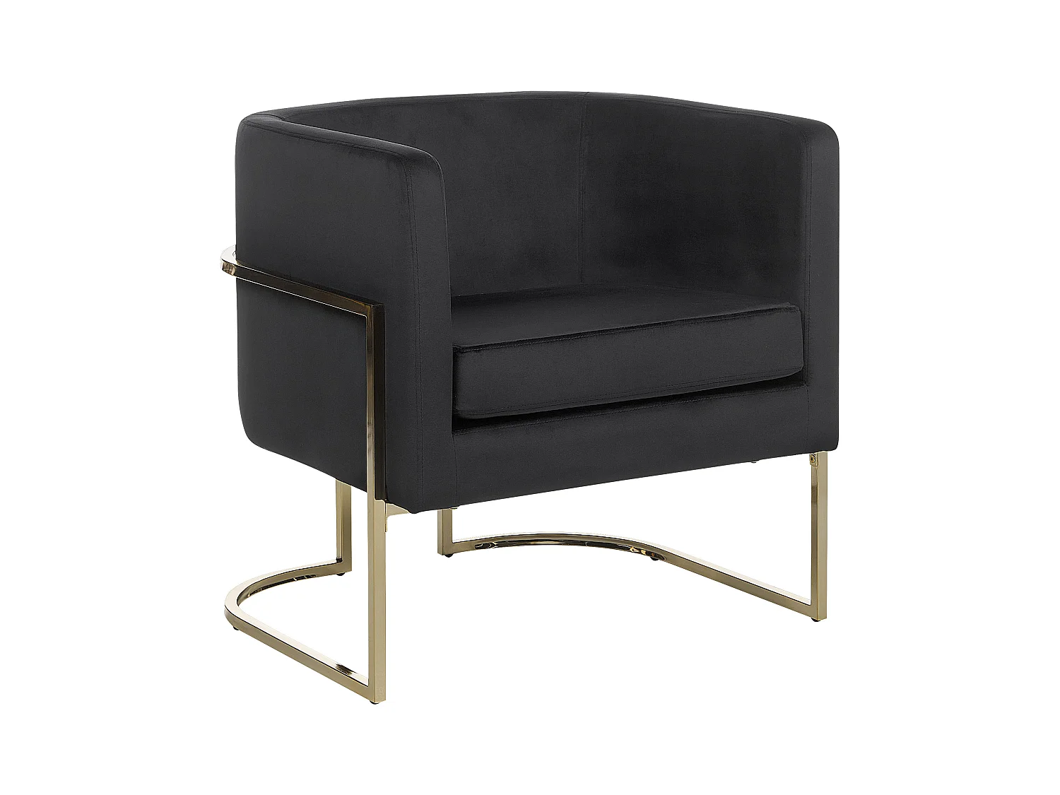 Fauteuil SIRKKA Velours Noir