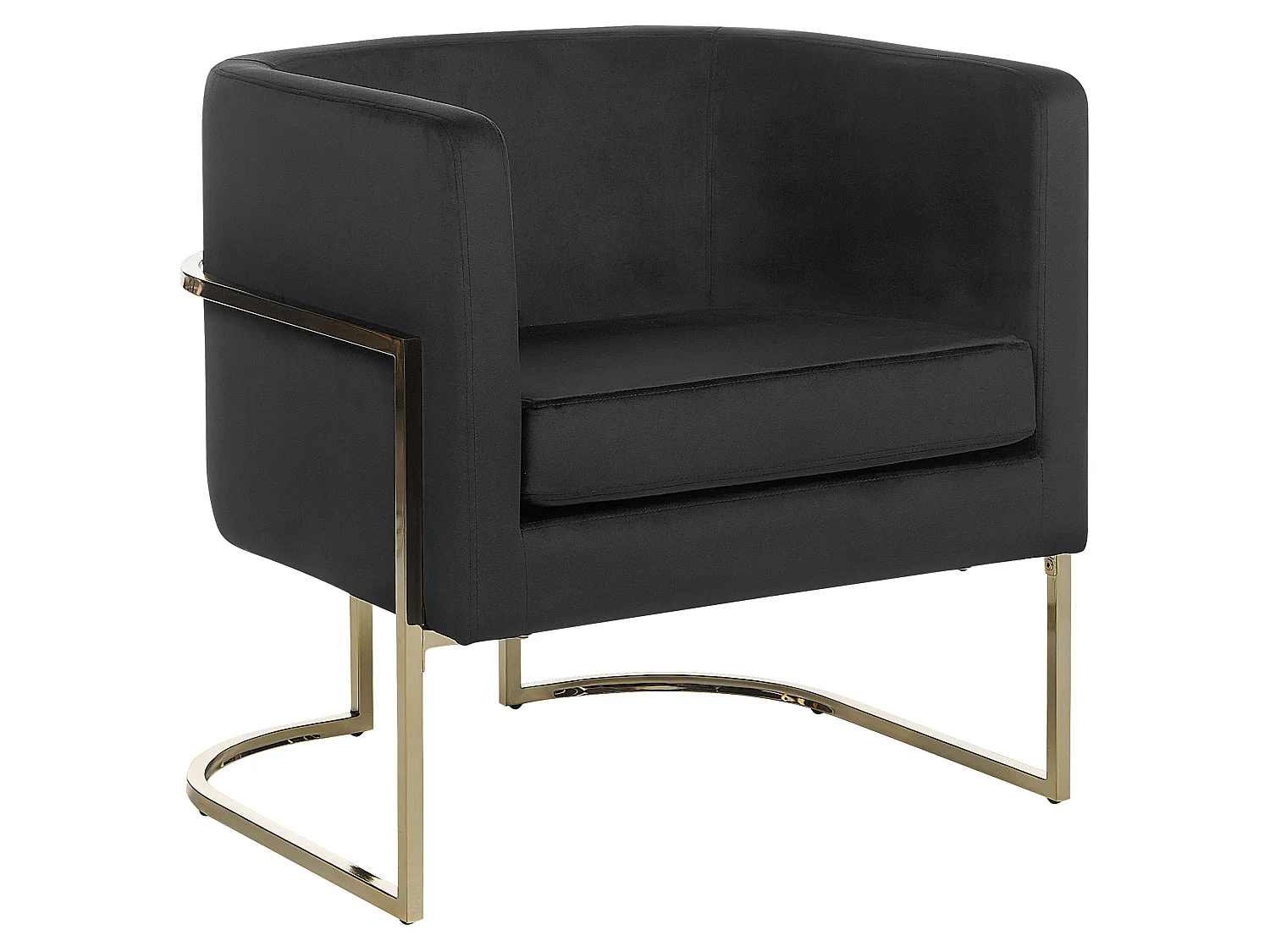 Fauteuil SIRKKA Fluweel Zwart