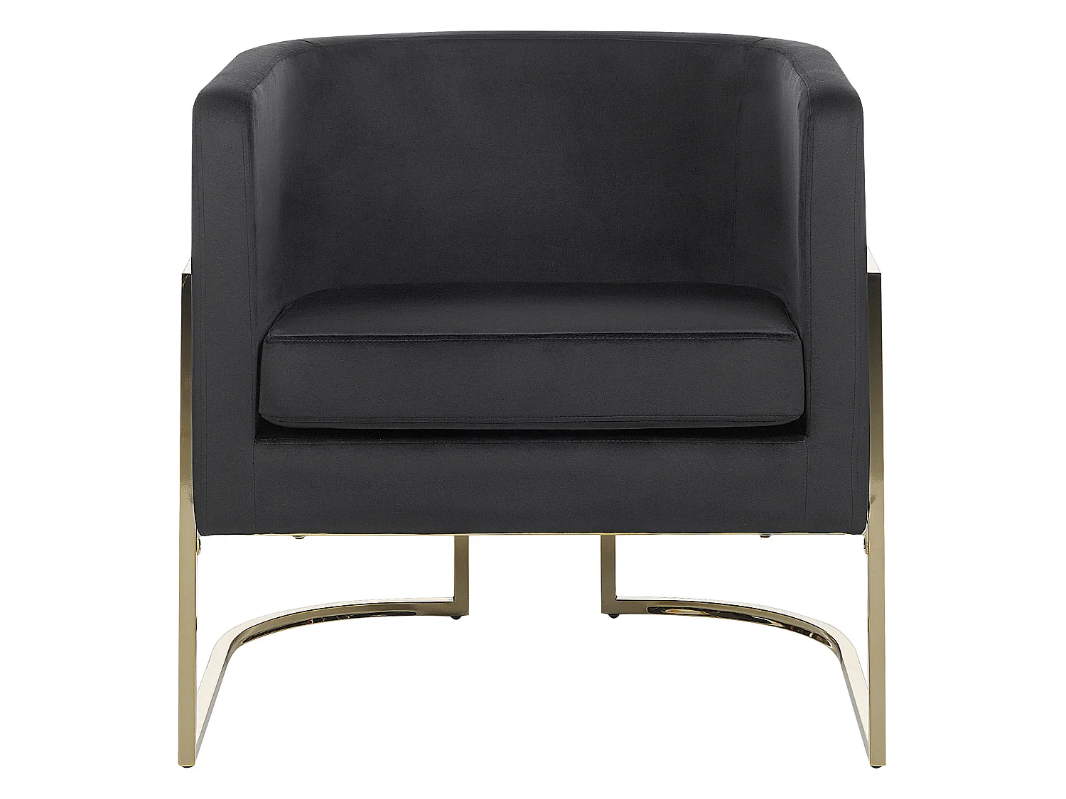 Fauteuil SIRKKA Fluweel Zwart