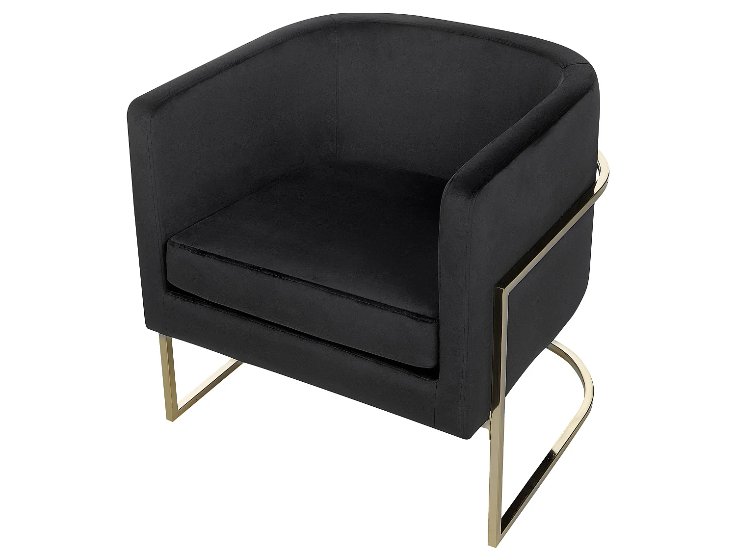 Fauteuil SIRKKA Fluweel Zwart