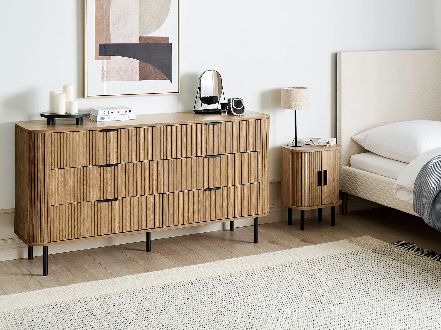 Commode à 6 tiroirs BRADLEY Marron