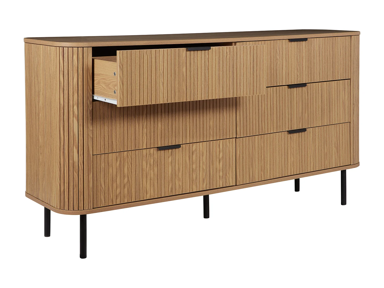 Commode à 6 tiroirs BRADLEY Marron