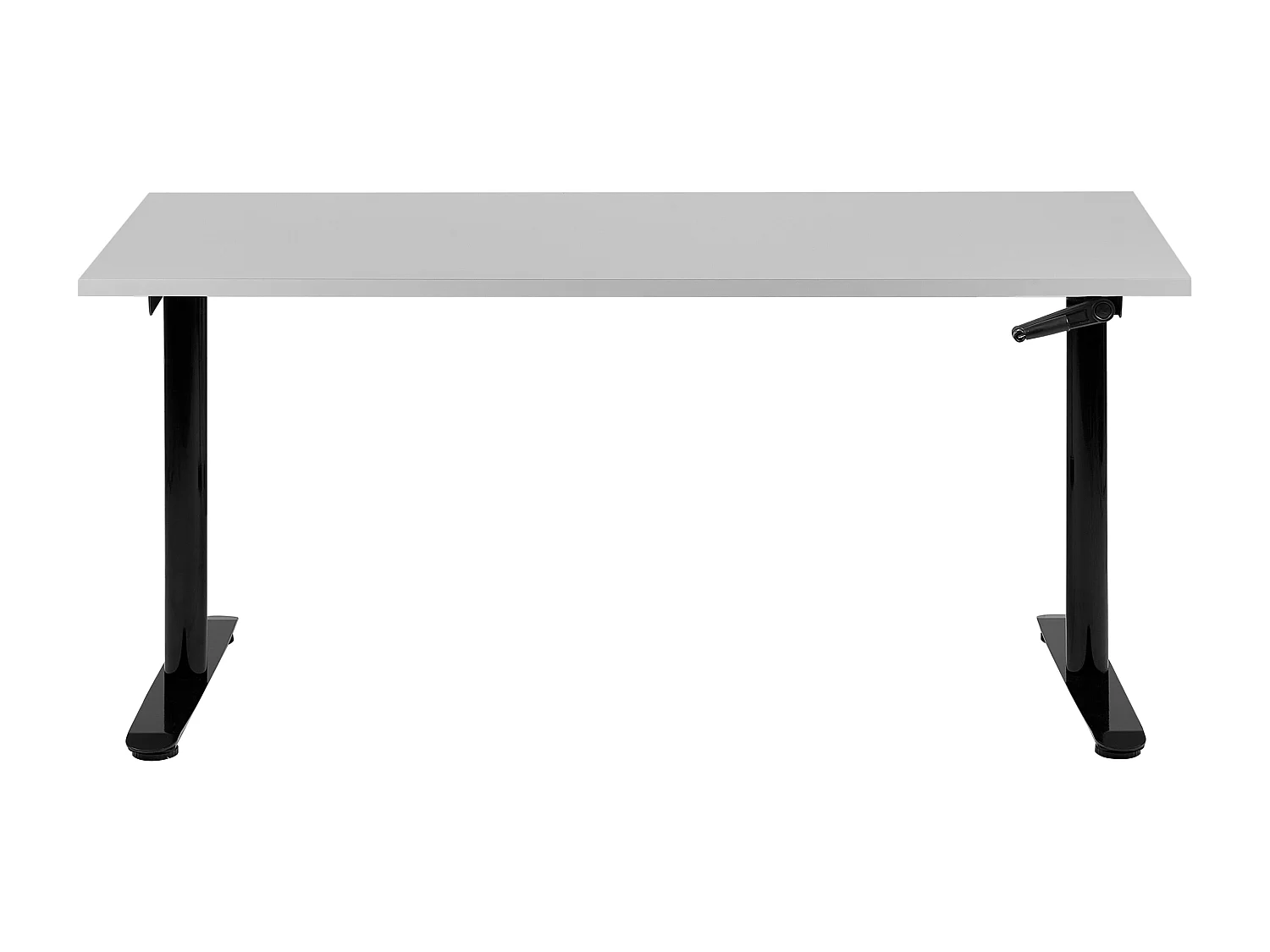 Scrivania regolabile grigio e nero 160 x 72 cm DESTINAS