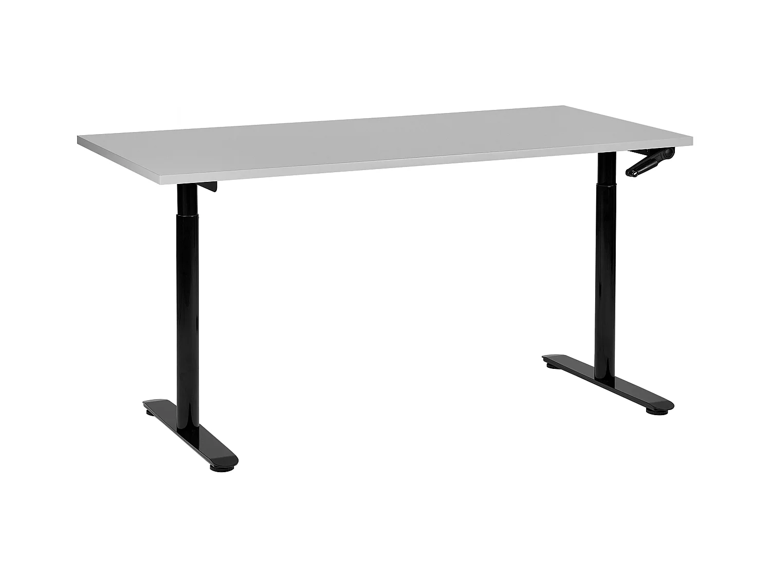 Bureau réglable en hauteur manuellement DESTINAS Gris/noir 160 cm 72 cm