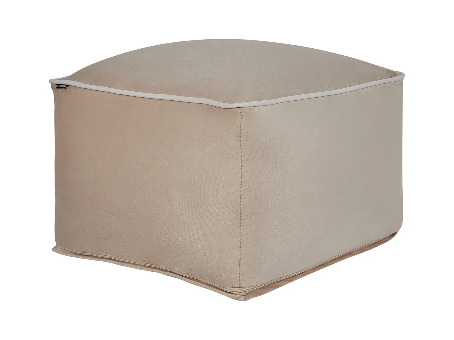 Pouf DAREYN Velours Beige sable