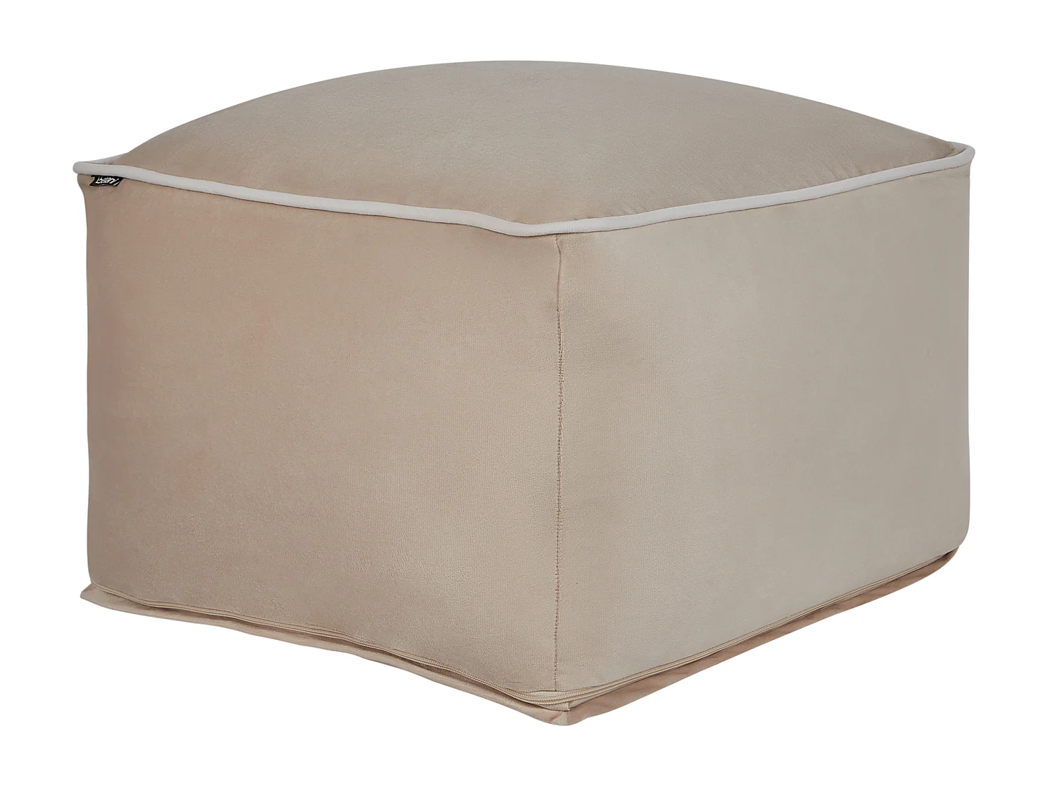 Pouf DAREYN Velours Beige sable