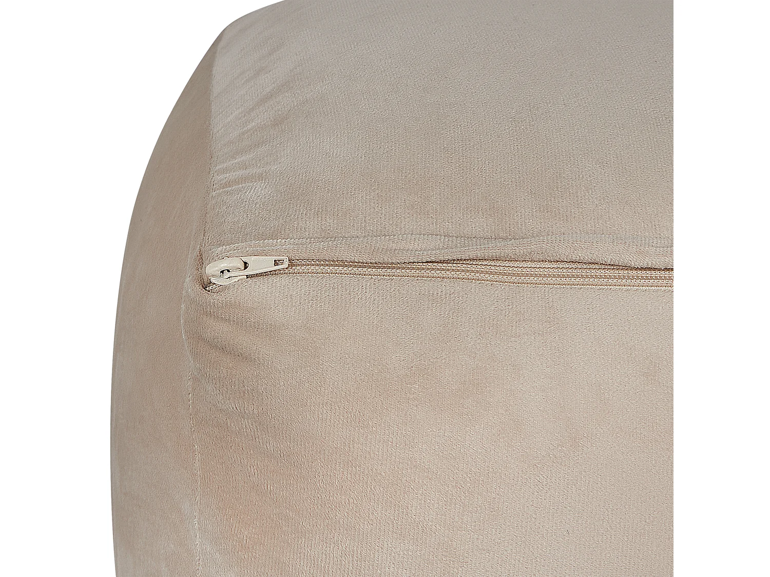 Puf DAREYN Welur Piaskowy 50 cm 50 cm 30 cm