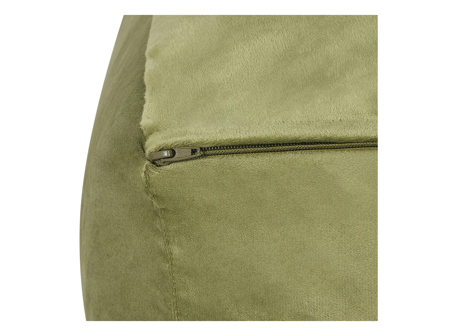 Pouf DAREYN Velours Vert olive