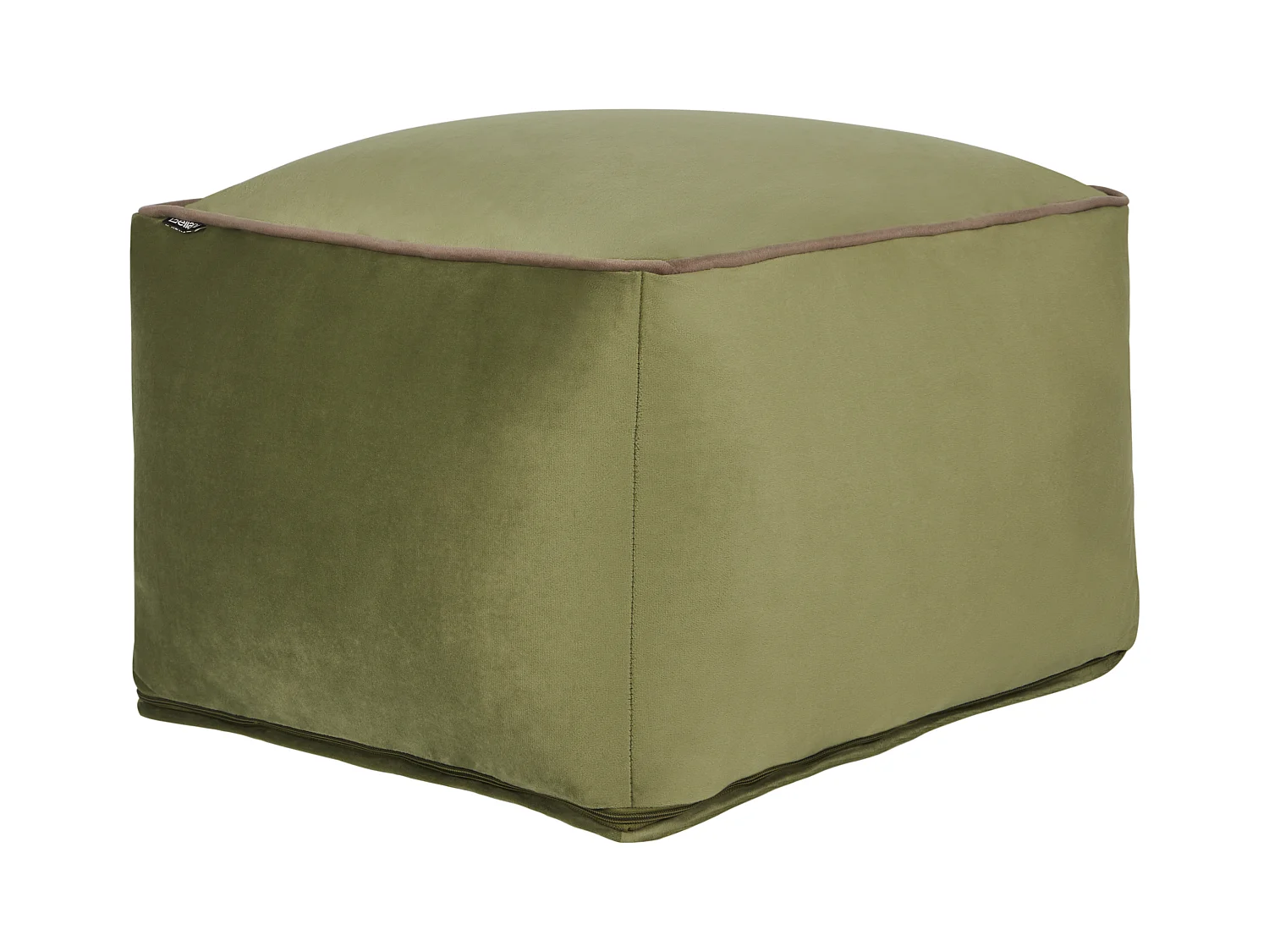 Pouf DAREYN Velours Vert olive