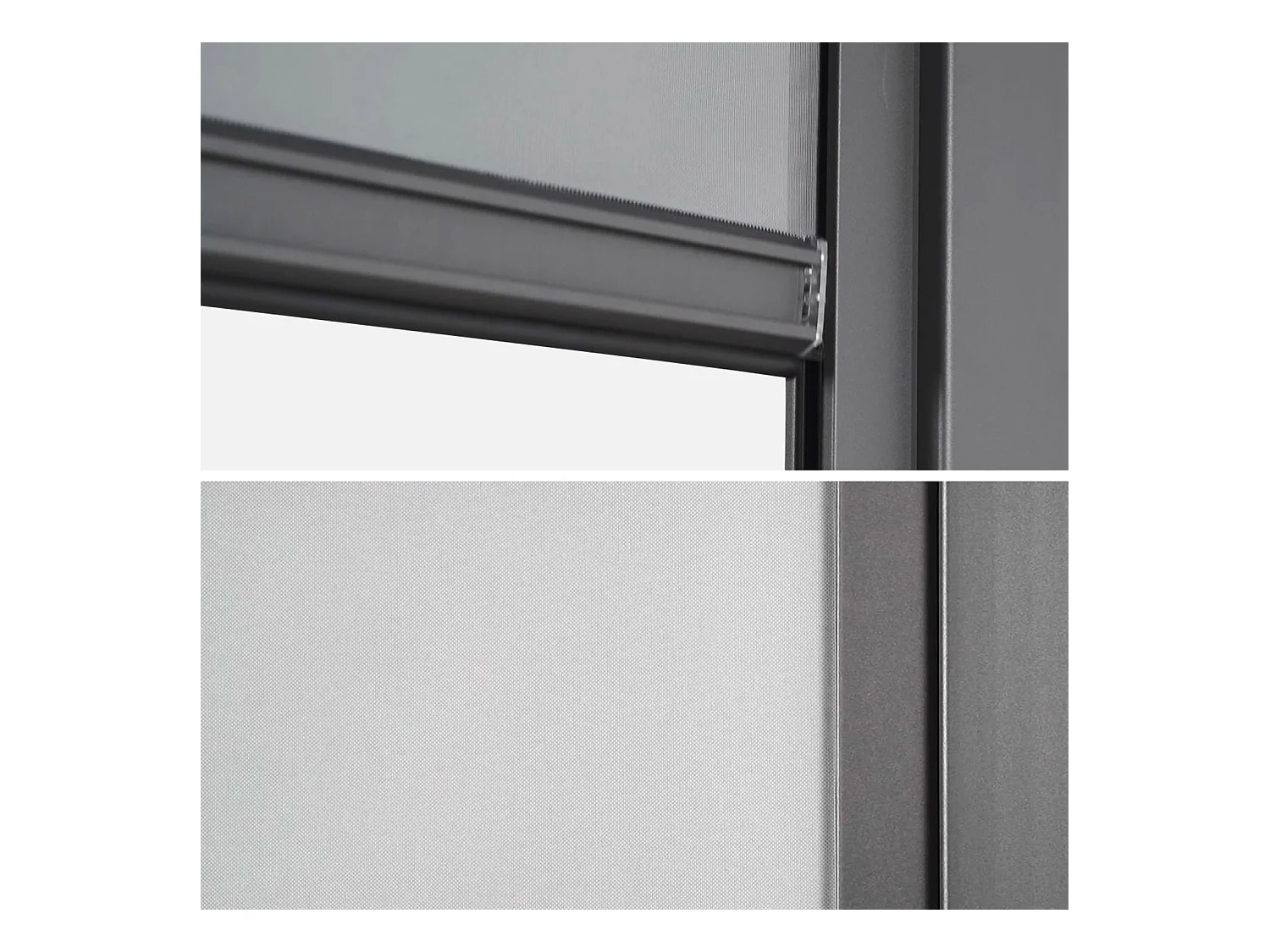 Pergola Bioclimatique gris anthracite – Triomphe – 300x400cm. aluminium. à lames orientables + store 300cm
