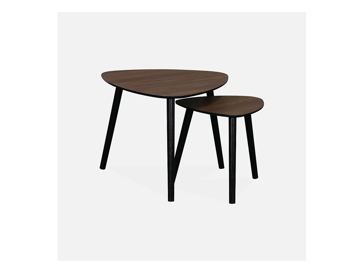 Tavolini scandinavi in mdf, marrone